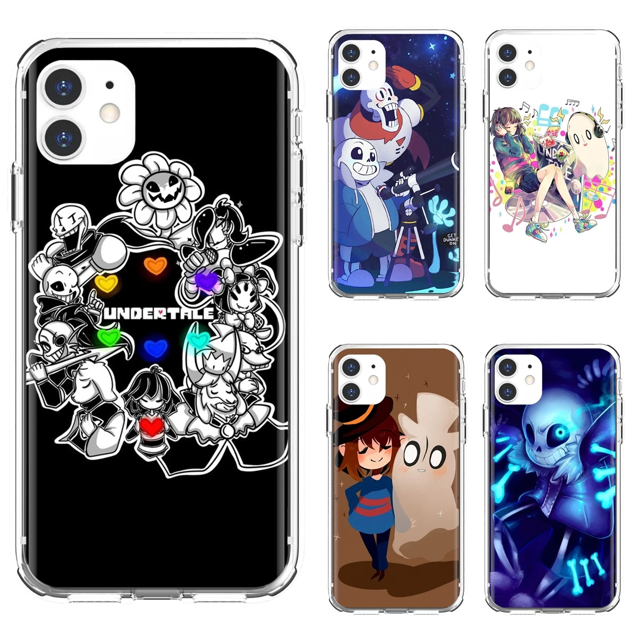 

For iPod Touch iPhone 10 11 12 Pro 4S 5S SE 5C 6 6S 7 8 X XR XS Plus Max 2020 Undertale-Sans-and-his-puns-Anime-Game Phone Cases