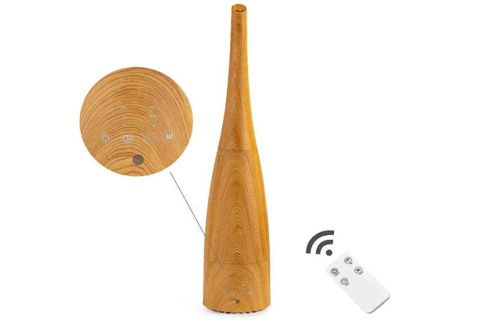 

Warm and Cool Mist Humidifier for Home/Bedroom , Remote Control Smart Air Humidifier for Office 25dB Whisper Quiet
