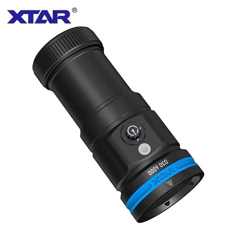 XTAR 6000LM фонарик для дайвинга супер яркий водонепроницаемый IP68 профессиональный
