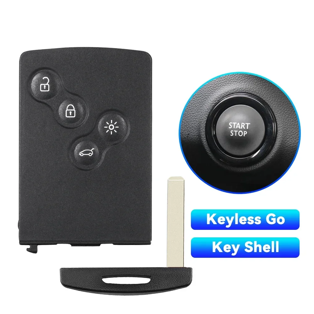 

KEYYOU для Renault Megane Laguna Koleos Fluence Scenic Clio Captur, чехол для смарт-ключателя автомобиля