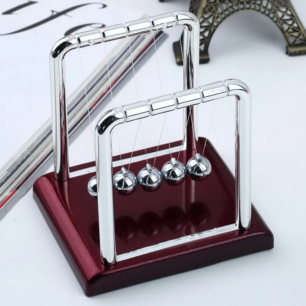

Early Fun Development Educational Desk Toy Gift Newtons Cradle Steel Balance Ball Physics Science Pendulum Games Home Decoration