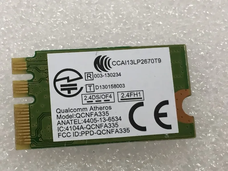 

New For Atheros QCNFA335 Wifi Bluetooth 4.0 NGFF Wireless wlan Card For Lenovo G40-30 G40-45 70 B50 V1000 FRU:04X6022
