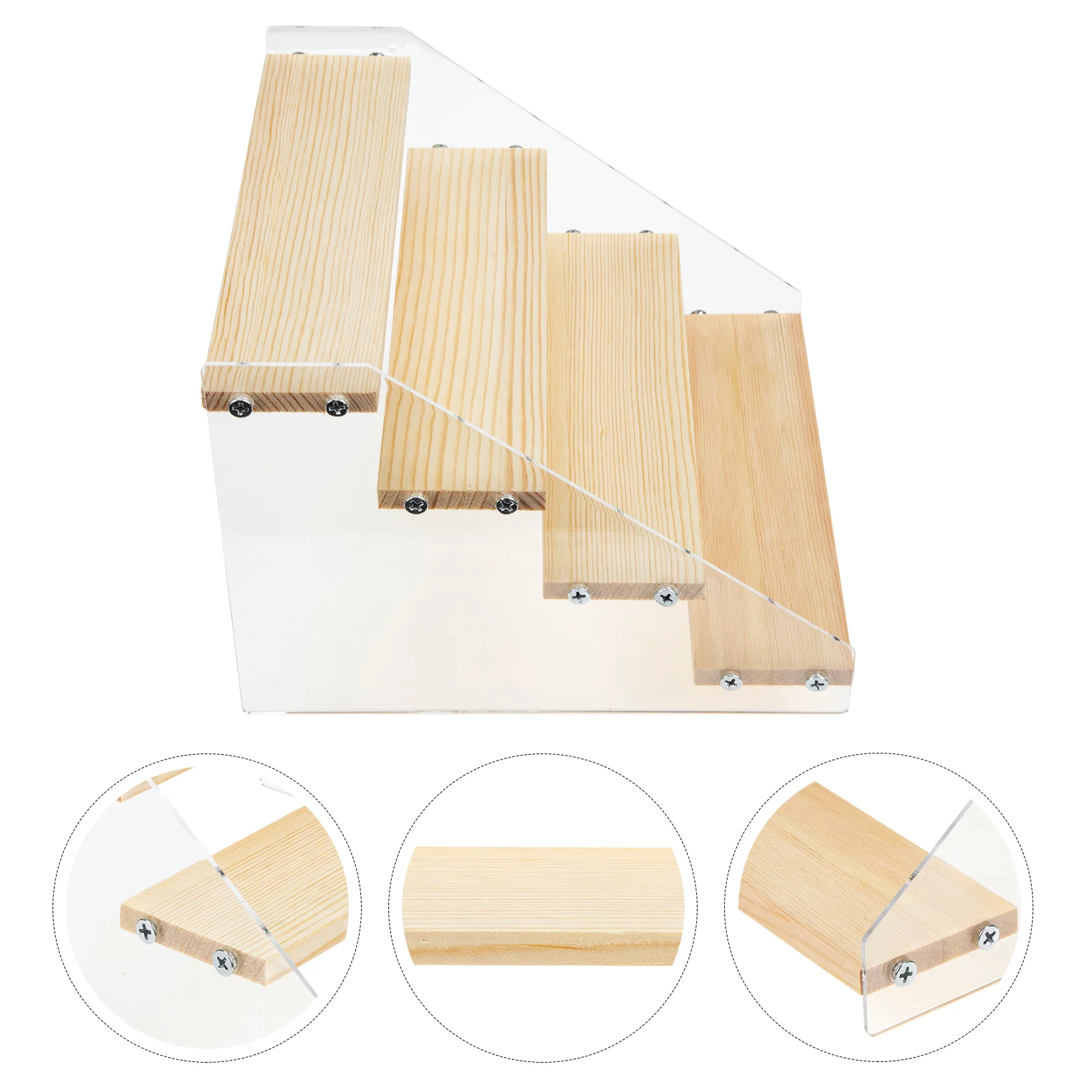 

Stand Display Shelf Kitchen Table Display Stand For Vendors Acrylic Display for Home Shop Bakery Table