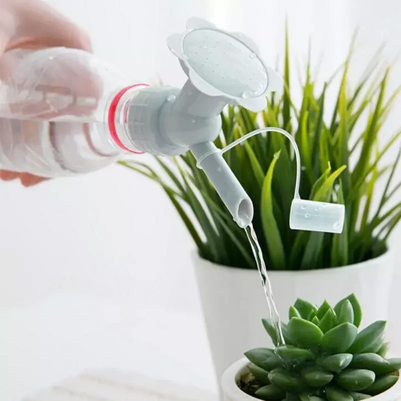 

2In1 Plastic Sprinkler Nozzle For Flower Waterers Bottle Watering Sprinkler Portable Household Potted Plant Waterer Supplies