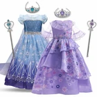 Рождественский костюм с блестками, платье принцессы, зимнее платье для девочек, женское платье для косплея, женское платье