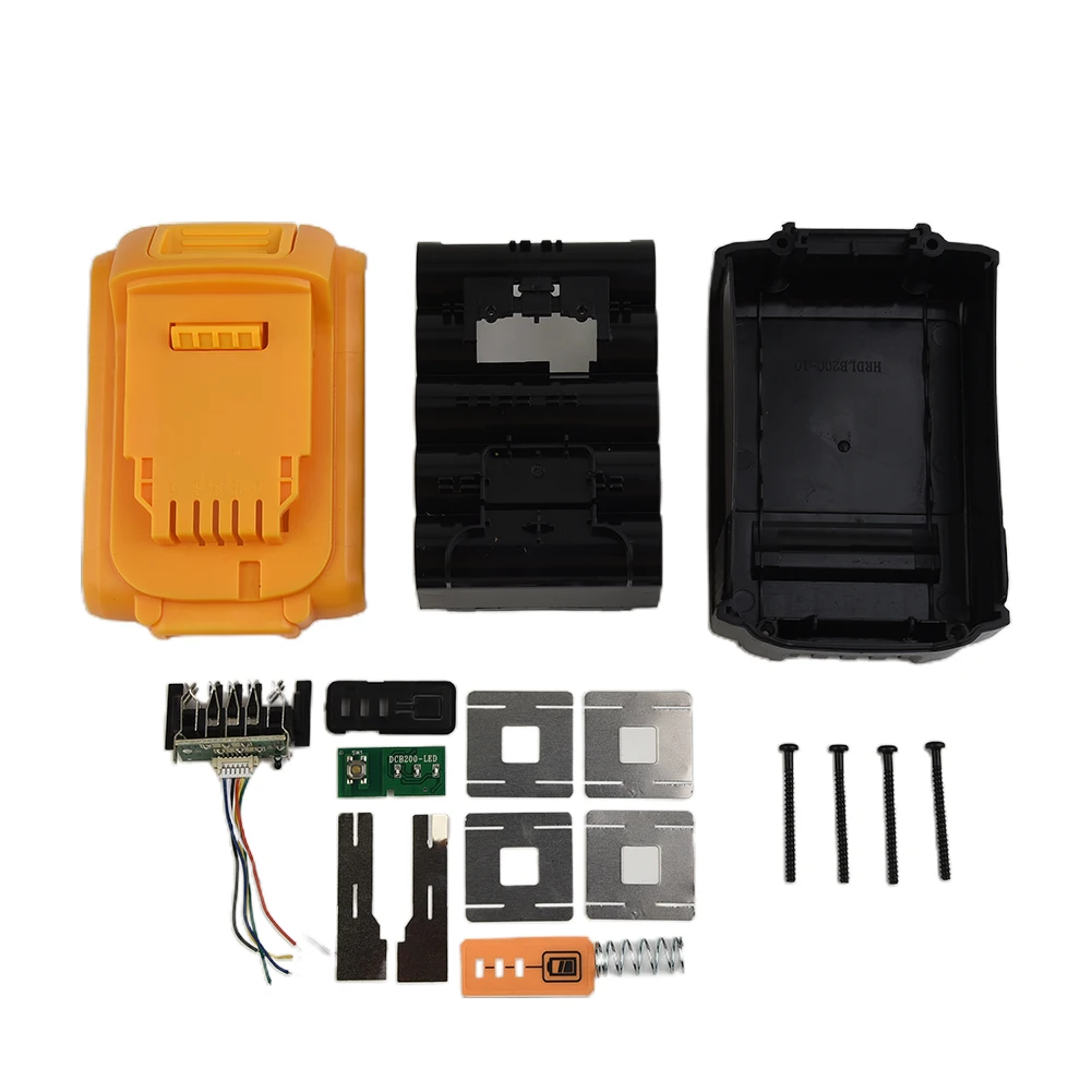 

Пластиковая коробка для батарей DCB200, защитная печатная плата для 18 в, 20 в, блок батарей для электроинструмента, для литий-ионных батарей 18, 650
