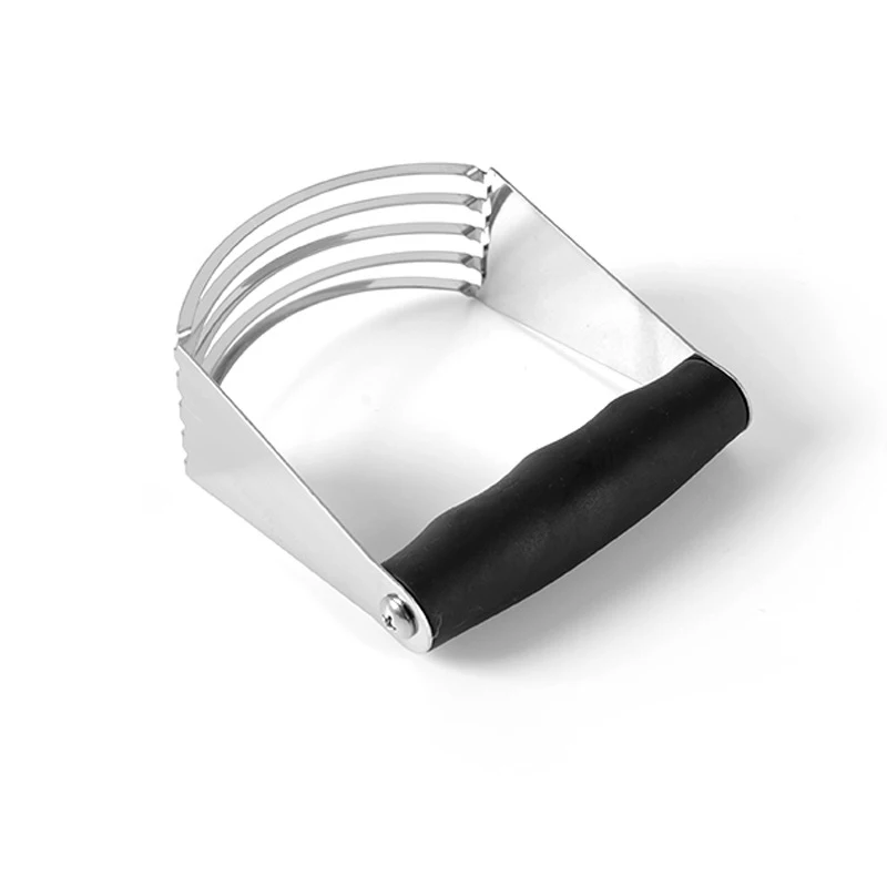 

Блендер для теста из нержавеющей стали, ручной миксер для муки с 5 лезвиями, профессиональный резак для теста, блендер для теста, кухонный инструмент для выпечки масла