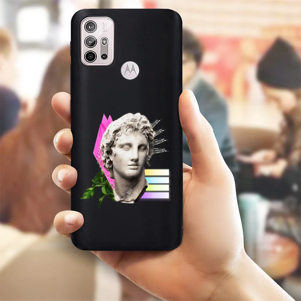 

Funny Statue Phone Case for Motorola Moto G30 E5Plus G8 G9 Play E20 E40 G8 Power Lite E7 Plus One Macro G7 Power EU Fundas Cover