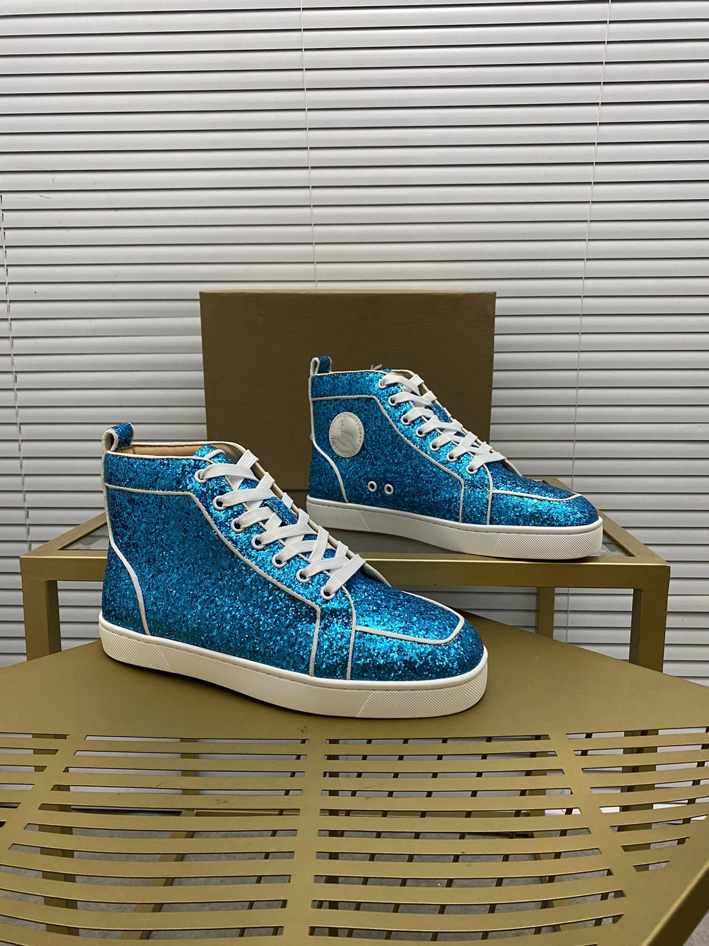 

SHOES RED BOTTOM Casual board shoes for male female cowhide leather upper canvas sheepskin women35-40men38-46 starry sky 094