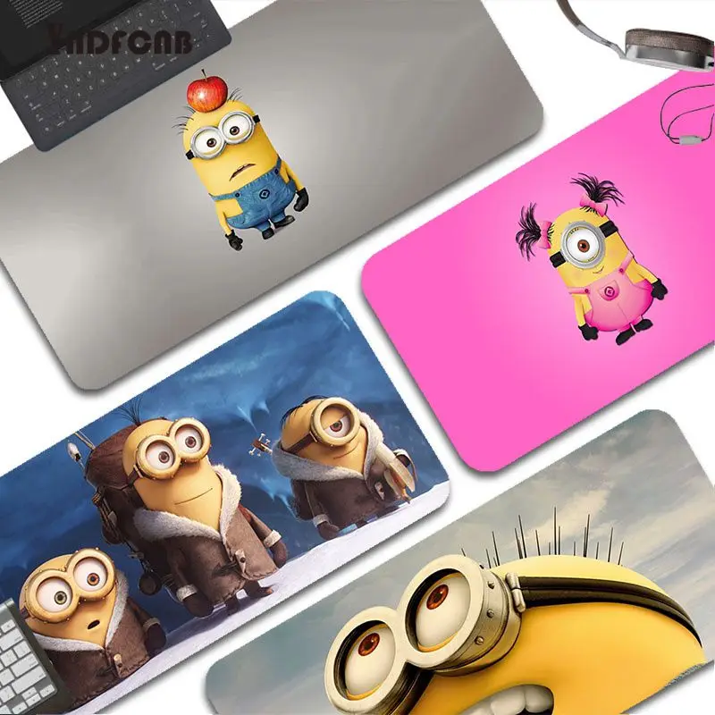 

Cartoon Yellow-Minions 80x30cm XL Lockedge Table Mat Student Mousepad Gamer Computer Keyboard Pad Games Pad for PC Desk Pad