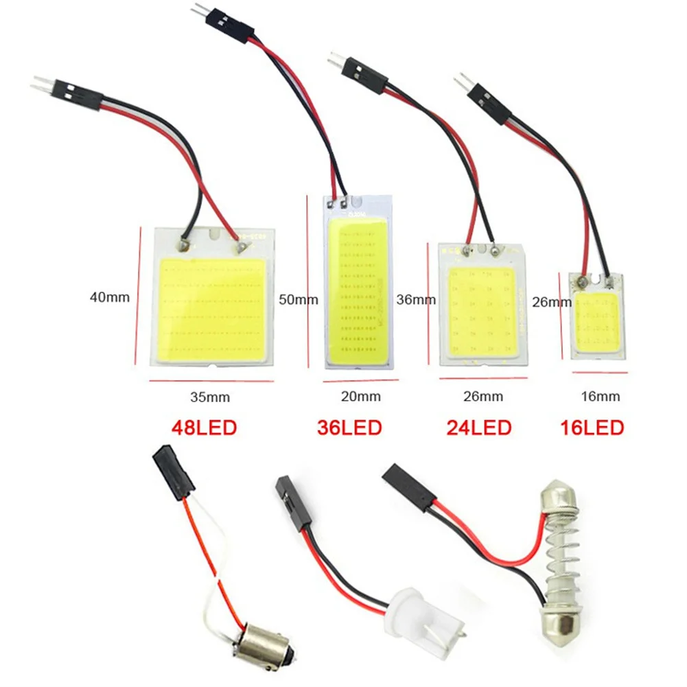 

Cabin Light COB LED Light Panel 6000k COB Lamp Bead Low Power Consumption Plug & Play Super White T10 Wedge Socket