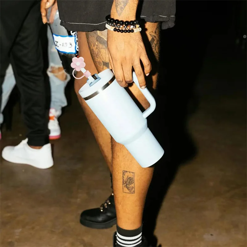 Симпатичная Соломенная Крышка Для Чашки Совместимая С Стаканами Емкостью 30 И 40