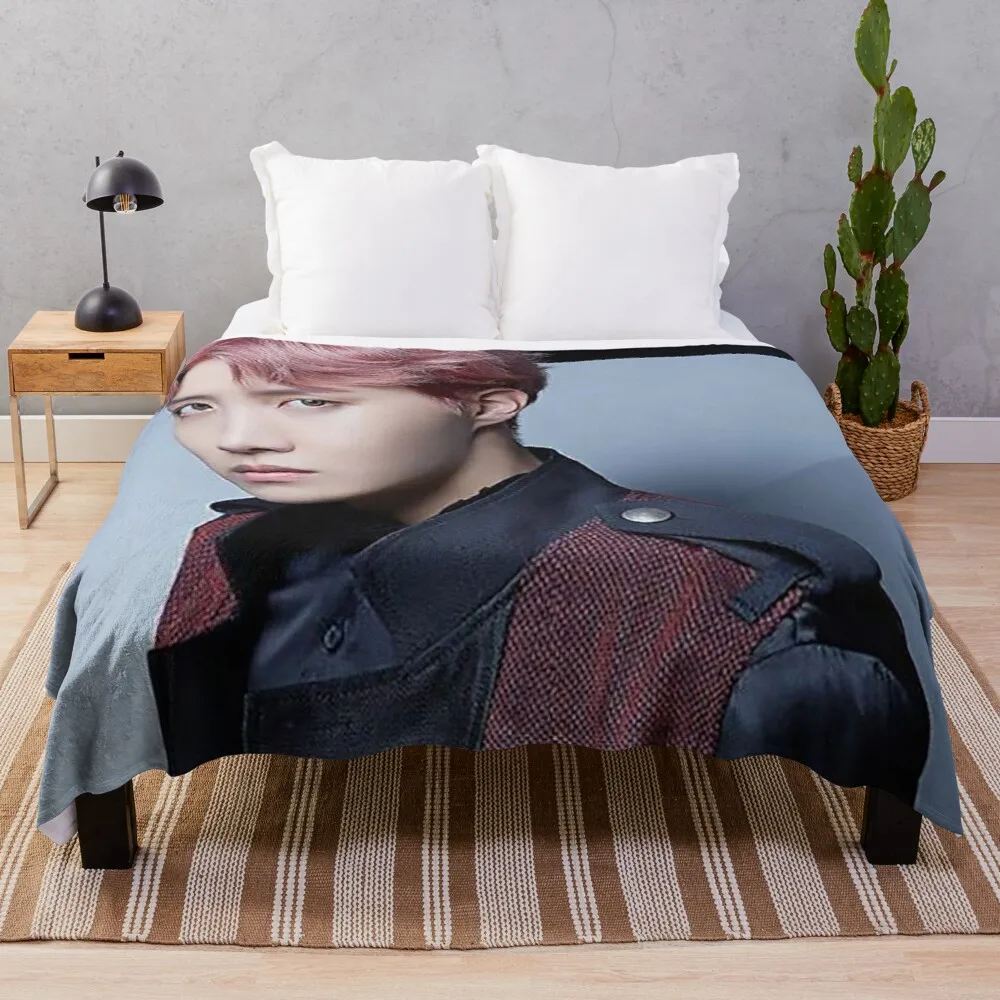 

J-hope Throw Blanket giant sofa blanket cute blanket quilt blanket retro