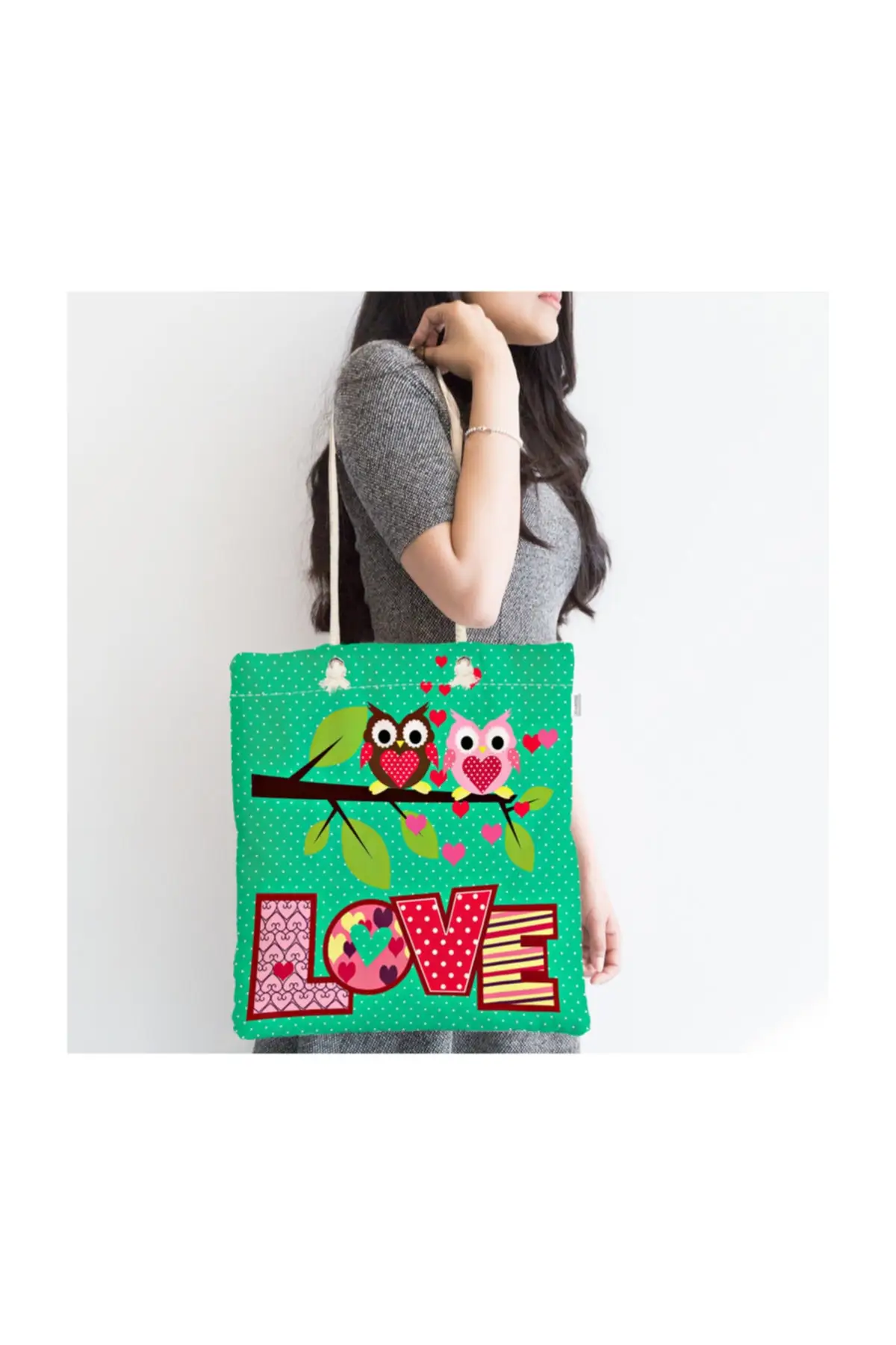 

Женская пляжная сумка с цифровым принтом, современный тканевый тоут на молнии с принтом совы, модная летняя большая сумка-шоппер на плечо