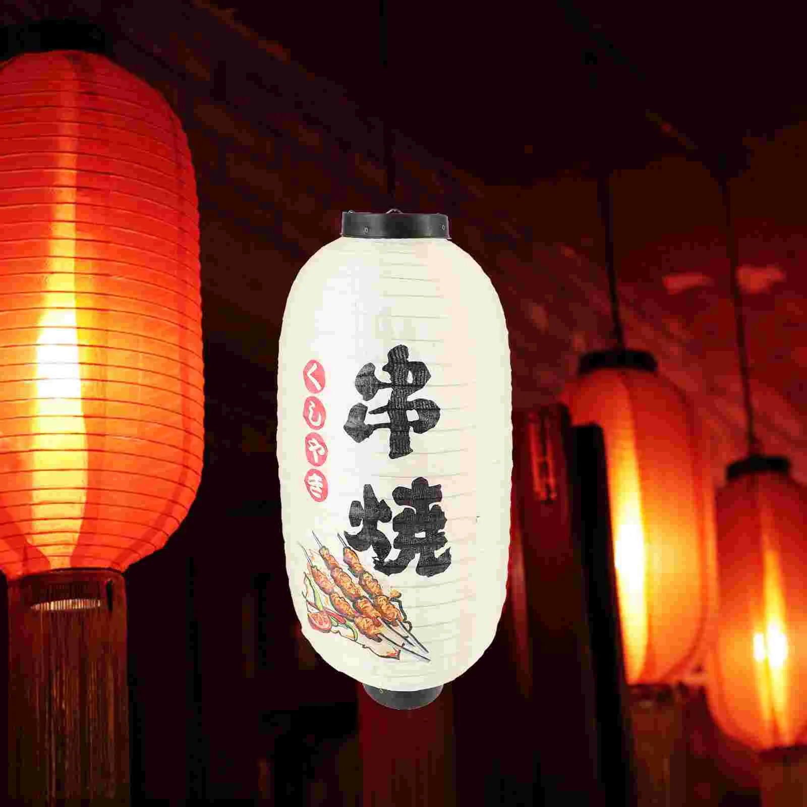

Японский фонарь для ресторана, шелковые комнатные и уличные подвесные светильники, декоративные традиционные фонари для суши