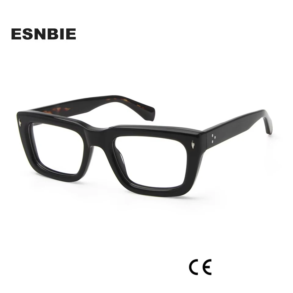 Брендовые дизайнерские большие прямоугольные ацетатные оправы для очков в стиле