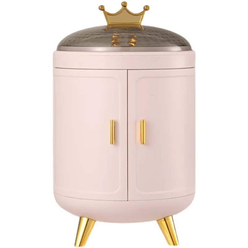 Luxury Pink Jewelry Storage Box Organizer for Girl Earrings Display Ring Rotating Jewelry Box Storage Organizer Case Gift Ideas