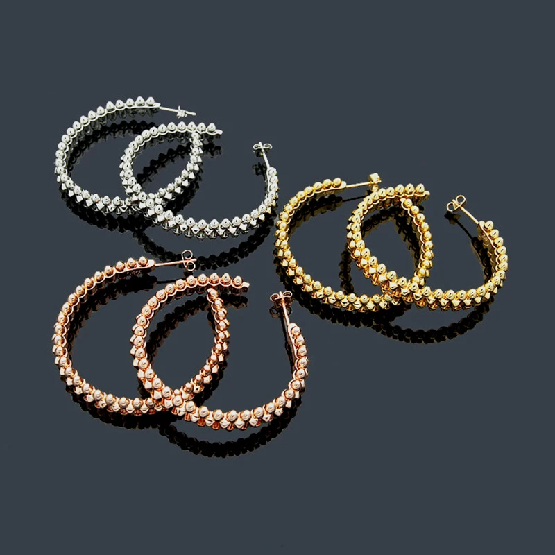 Женские серьги-гвоздики из нержавеющей стали