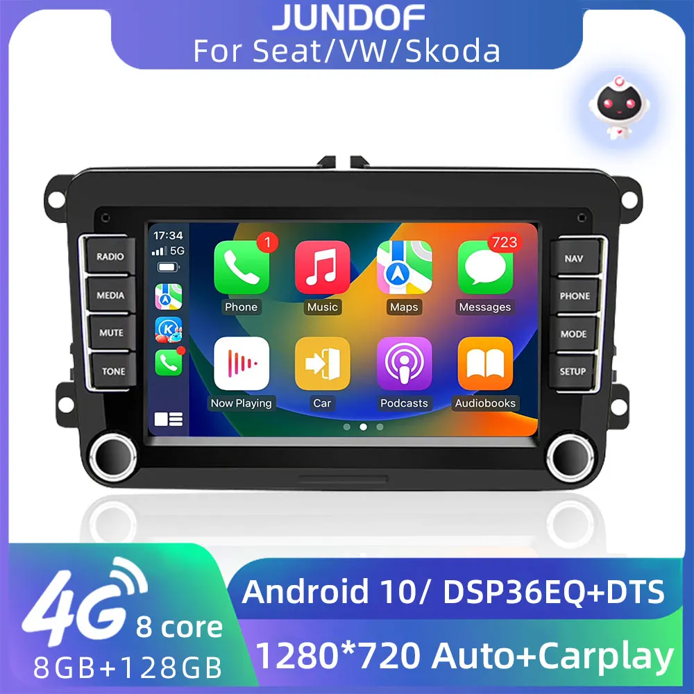 JUNDOF 7" Android Car Radio For VW Volkswagen Golf Polo Skod