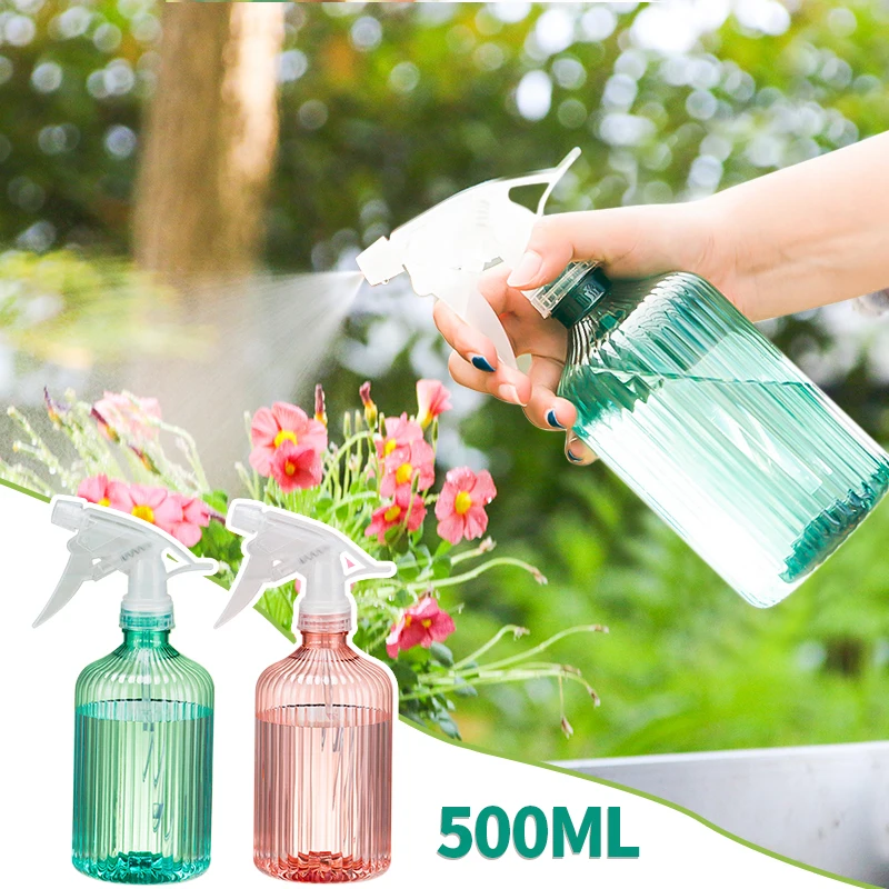 

500ml Spray Bottle Plastic Plant Flower Watering Pot Mist Stream Watering Cans for House Garden Plants Irrigation Supplies