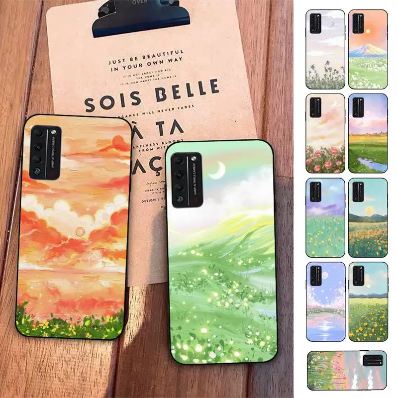 

Korean Sunset Scenery Phone Case for Huawei Honor 10 i 8X C 5A 20 9 10 30 lite pro Voew 10 20 V30
