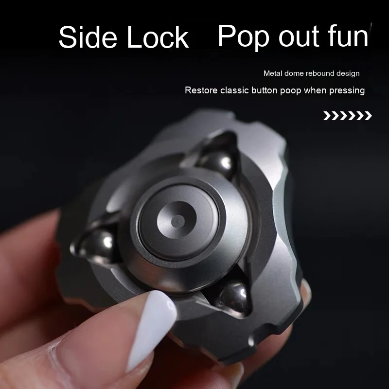 LAUTIE Fidget Spinner EDC Mini Zeus Is The First To Lock The Button Fingertip Gyro Metal Toy Decompression Artifact