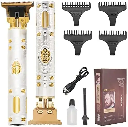 

Cortapelos Profesional para Hombres, Cortadora de Pelo Eléctrico de 0 Mm, Cortador de Cuchillas T Trimmer Afeitadora T-blade R