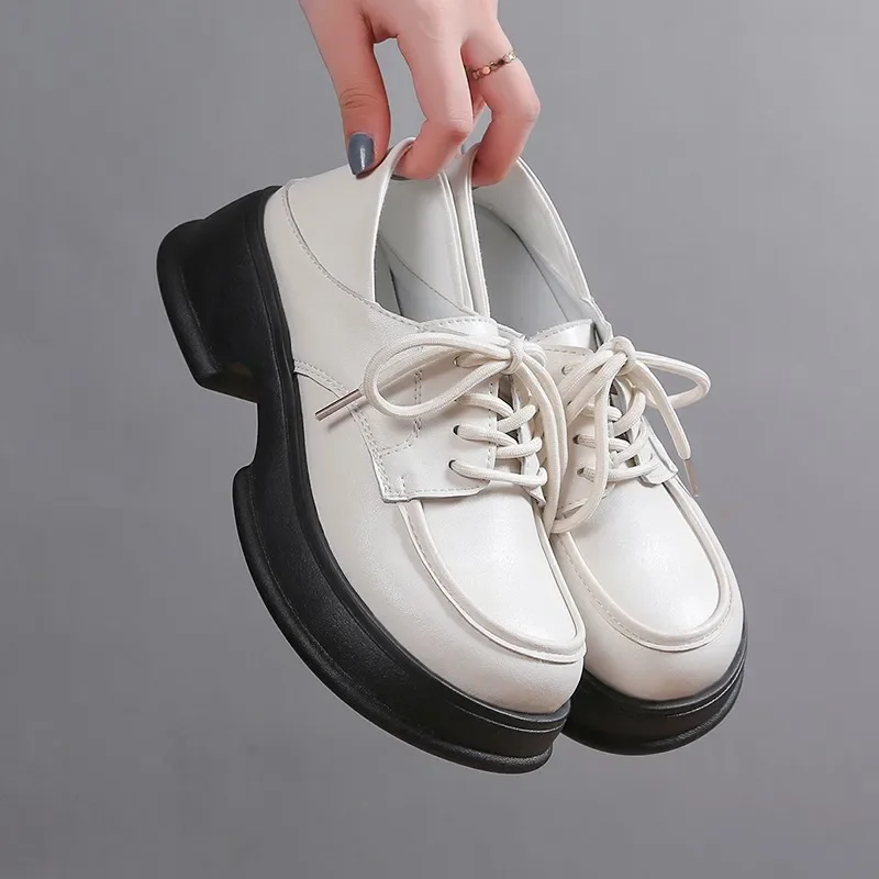 

Женские туфли на платформе 2023, новая обувь в стиле "Лолита", кожаная обувь на толстой подошве, униформа в японском стиле, кроссовки для девушек в колледже