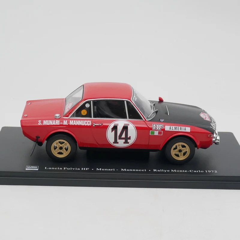 Ixo масштаб 1:24 литой под давлением сплав Lancia Fulvia HF WRC 1972 игрушки модели автомобилей