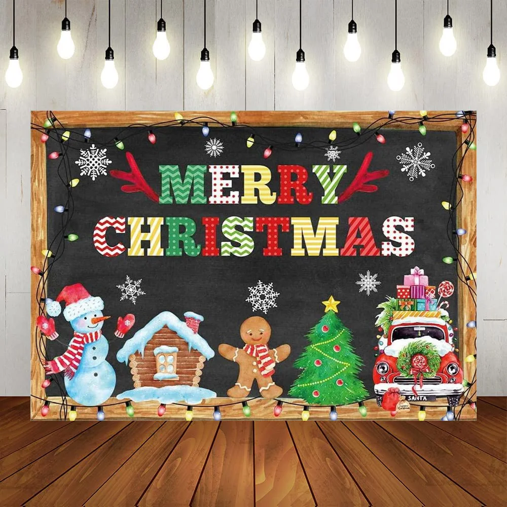 

Фон для фотосъемки с надписью "Merry Christmas"