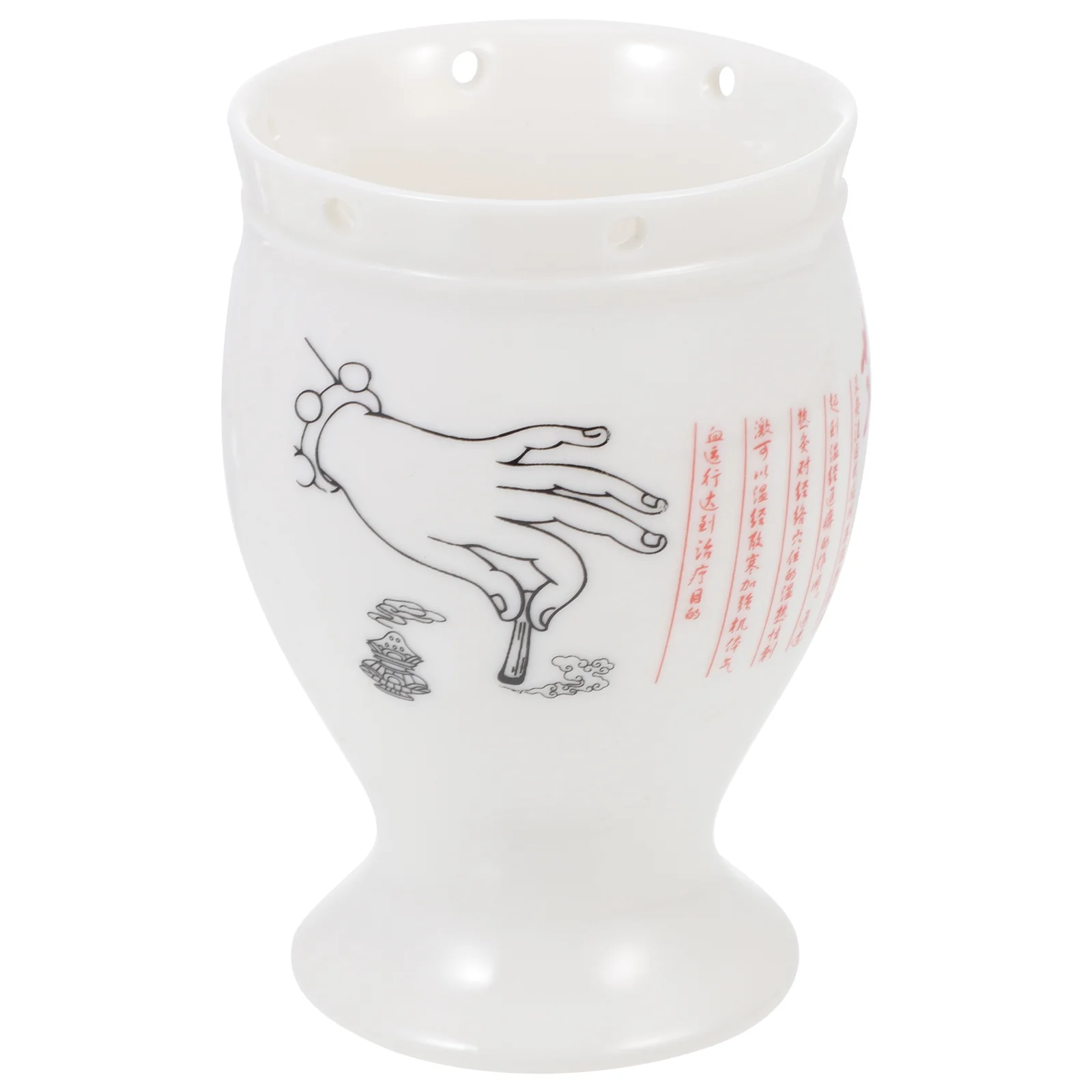 

Acupuncture Moxa Can Moxibustion Moxa Box Moxibustion Cupping Tank (White)