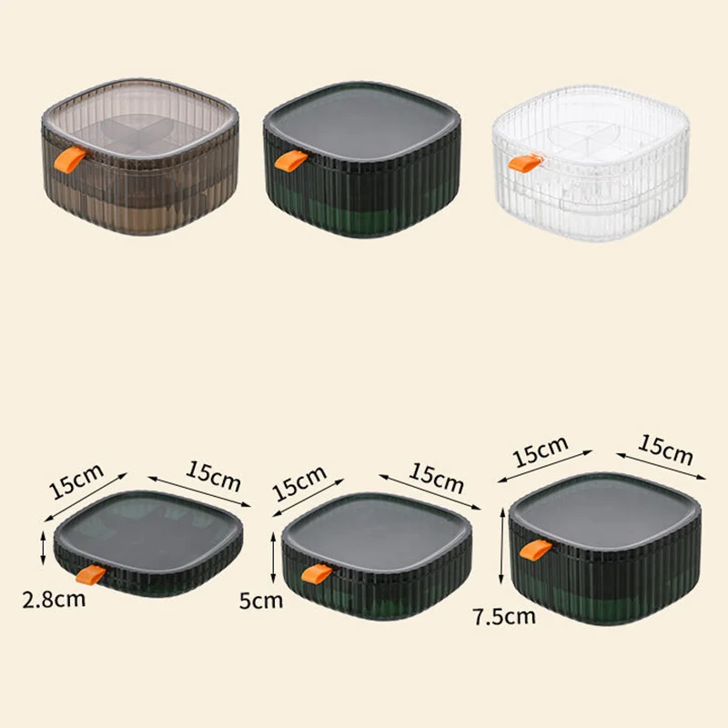 Jewelry Organizers Case Three-tiered Large Space Earrings Ring Necklace Storage Boxes Display Stand Holder Jewelry Case Gifts