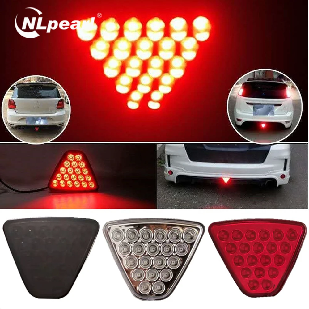 

NLpearl 12V Car Brake Signal Led Lights Warning Fog Lights For Trucks SUVs Trailers Spot Light Rear Reversing Stop Brake Lamp