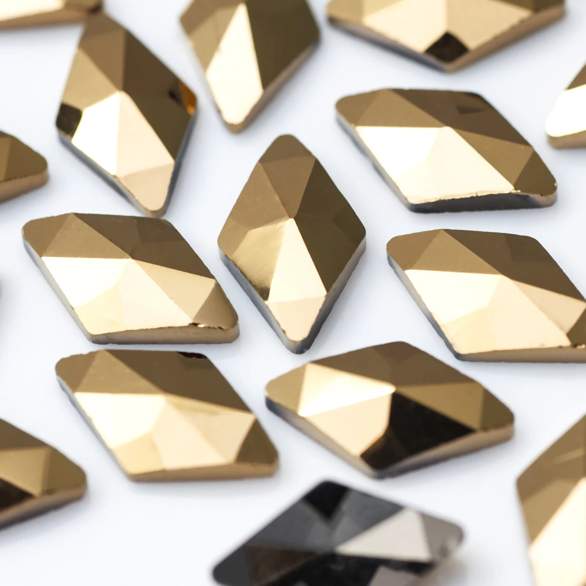 6x10 мм 100 шт. популярные подвески для ногтей в форме ромба кристаллы разных цветов