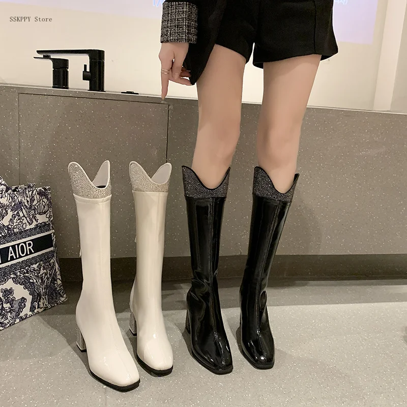 

Women's High Boots Women's Autumn 2022new Thick-heeled winter Boots Fashion All-match Comfortable and Elegant Knight Boots Women