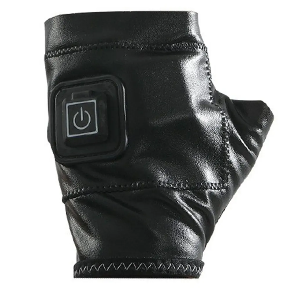 

Зимние теплые перчатки из мягкой ПВХ кожи для мужчин и женщин, перчатки с зарядкой от USB и электрическим подогревом, перчатки для кемпинга, п...