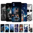 Чехол для ZTE Blade A3 2019 2020, чехол для ZTE Blade A3 lite, чехол для ZTE Blade A31, мягкий чехол для A 3, 31 искусственный чехол, чехол с Львом, тигром, волком, котом