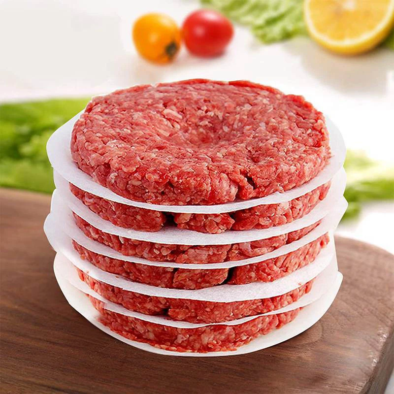 100 шт. 11 см круглая бумага для гамбургеров под давлением мясная промокательная