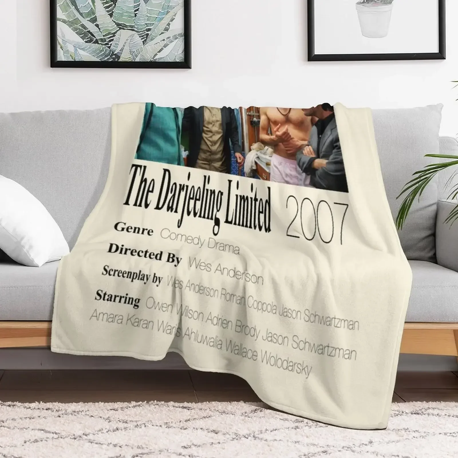 Лимитированный плакат Darjeeling одеяло одеяла