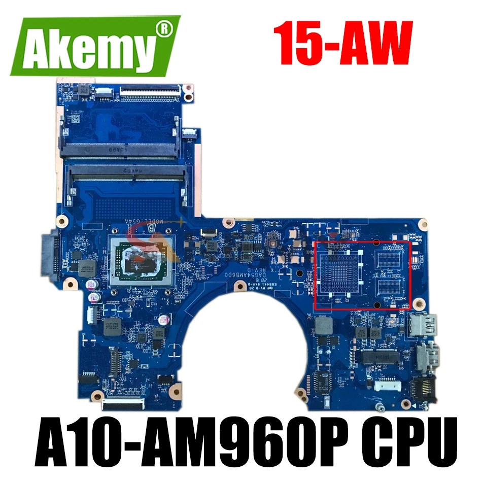 

Материнская плата для ноутбука HP 15-AW 15-AW053NR 856269-856269 DAG54AMB6D0 DDR4 601, полностью протестирована