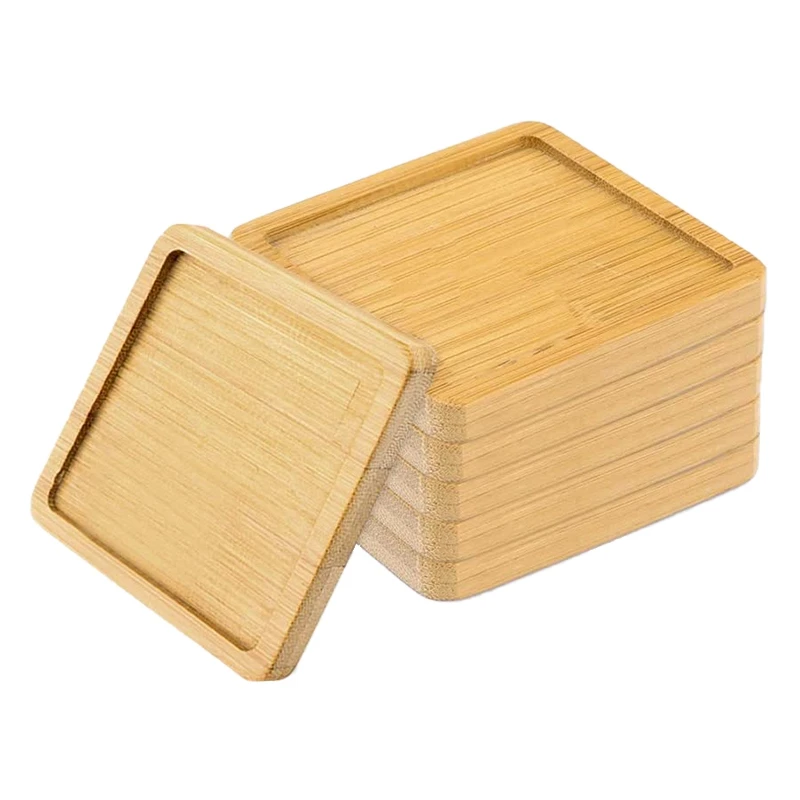 

12PCS 3.54 Inch Planter Pot Bamboo Saucer,Succulent Pot Holder Drainage Tray For Most Small Ceramic Planters Holding