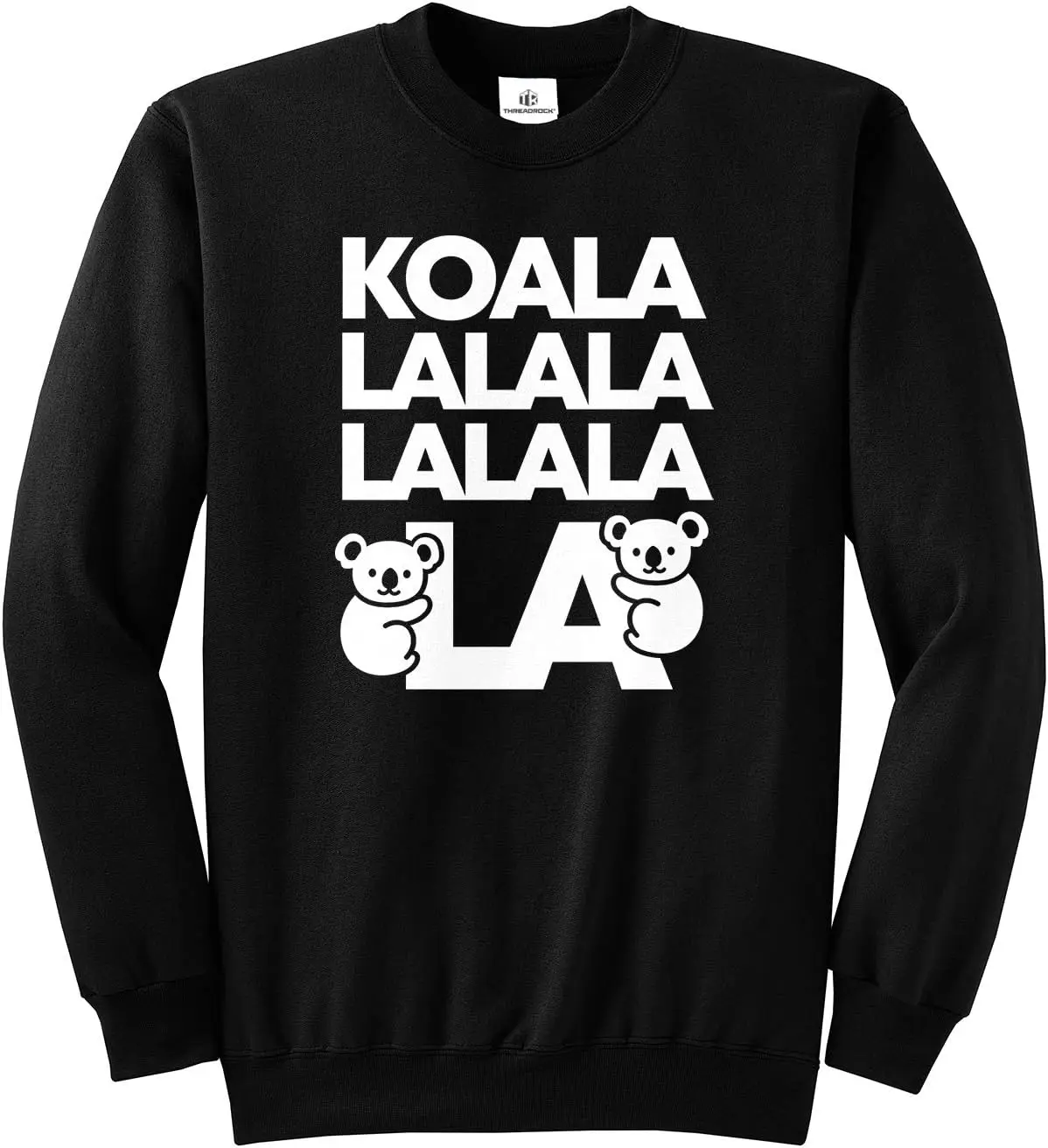 Threadrock Koala la Christmas Carole Unisex Sweatshirt