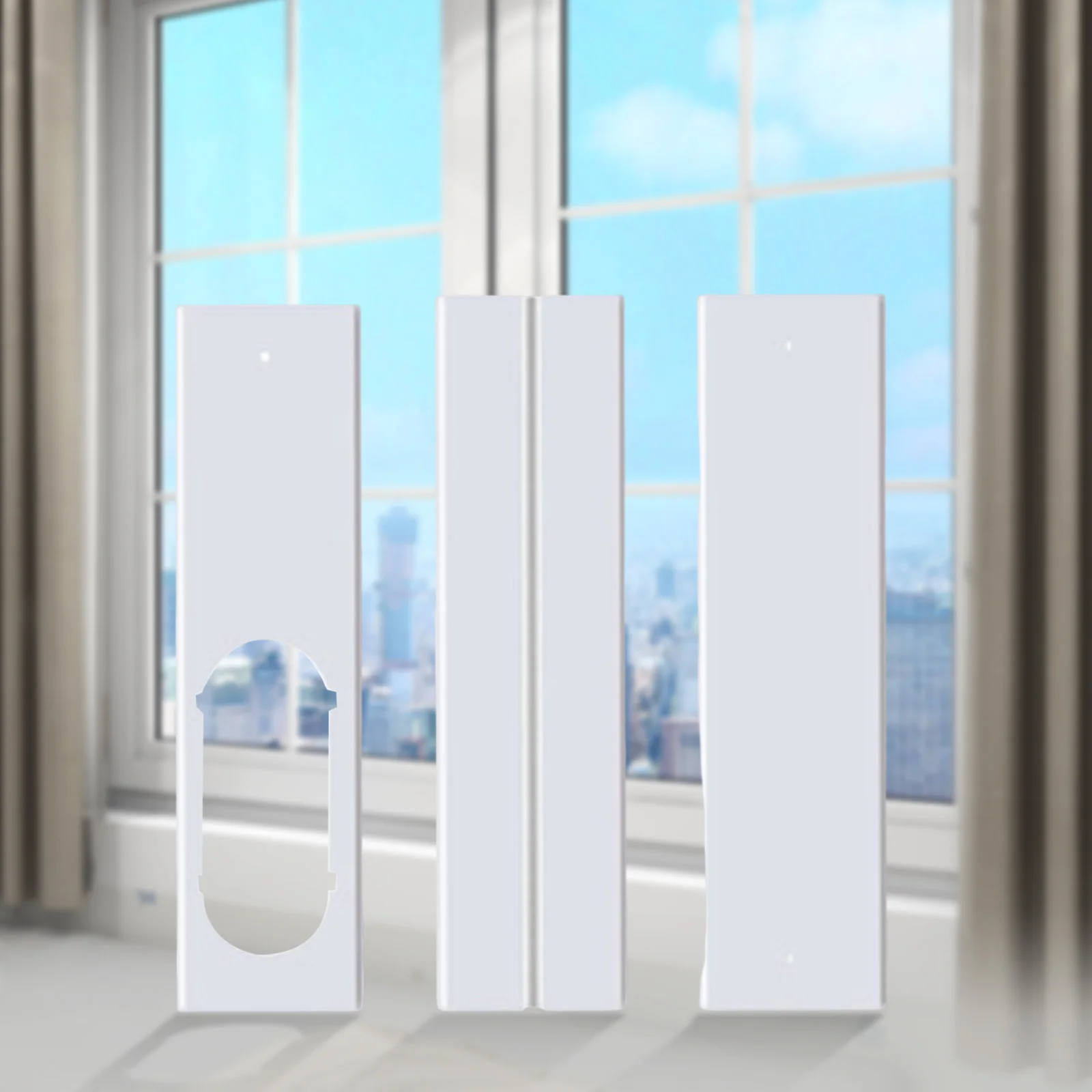 

Air Conditioner Exhaust Hose Vent Kit Portable Mobile AC Vent Hose Baffle Set Lightweight Accessories for Sliding Window