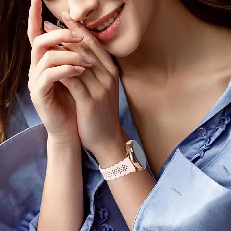 

silicone Original 20mm band Strap For Samsung Galaxy Watch5 4 40mm 44mm / Active 2 smartwatch wristband For Huawei GT 2 GT3 42mm