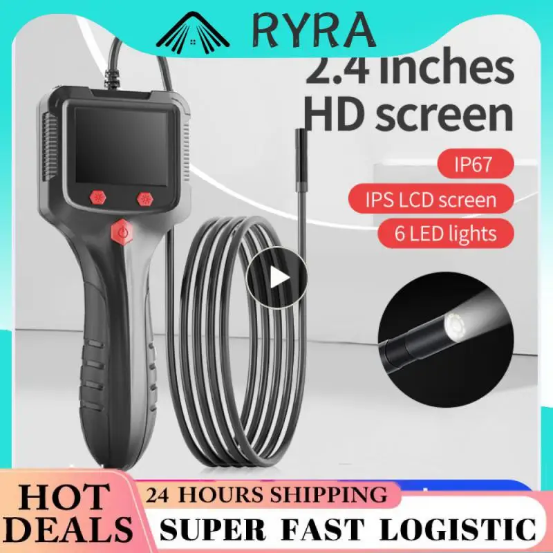 

15m Cable Integrated Machine Portable Mini Inspection Borescope With Screen Handheld Accessories Tools 2600mah Pipe Endoscope