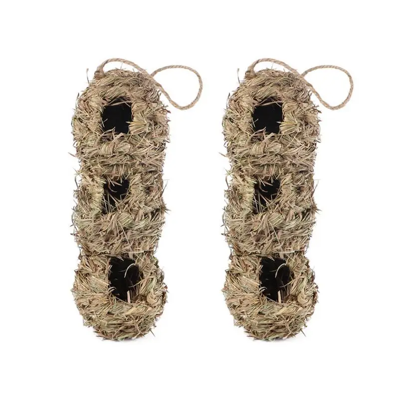 

2 шт., декоративные настенные соломенные гнезда из натуральной травы