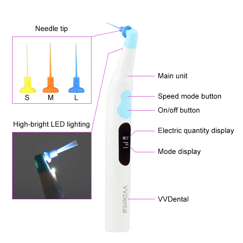 Фото Портативный стоматологический аппарат для чистки корневых каналов с LED-подсветкой, ирригатор-активатор для стоматологии №2