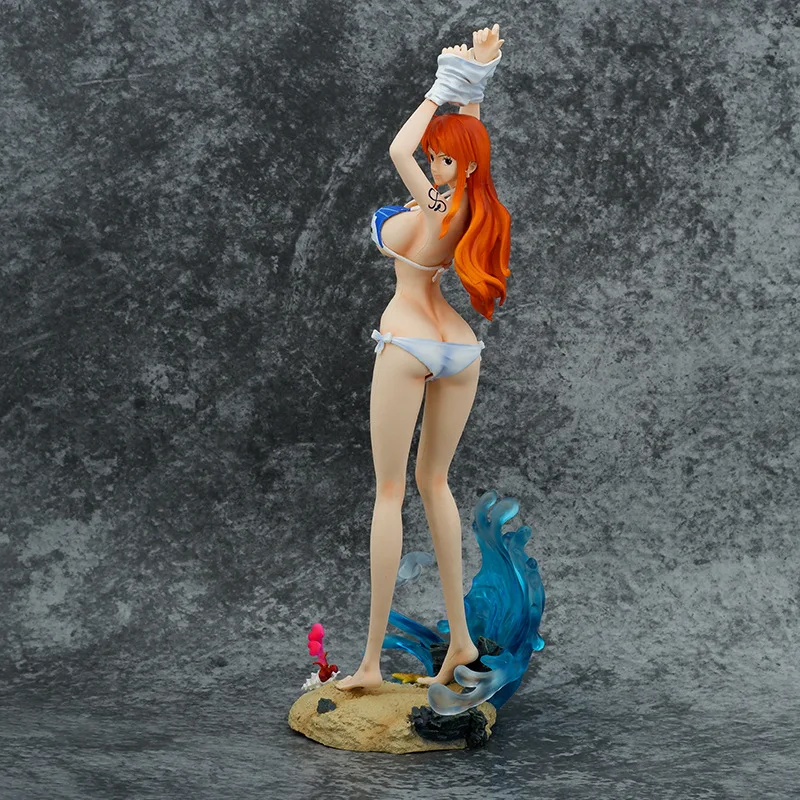 

One Piece Gk Wave Swimsuit Swimsuit Nami Hand-run Straw Hat Group Scene Hand-run Model Ornaments