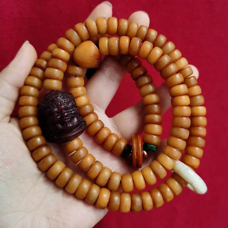 Бусины в этническом стиле со старой духовой костью 10x5 мм 108 бусины Водолей