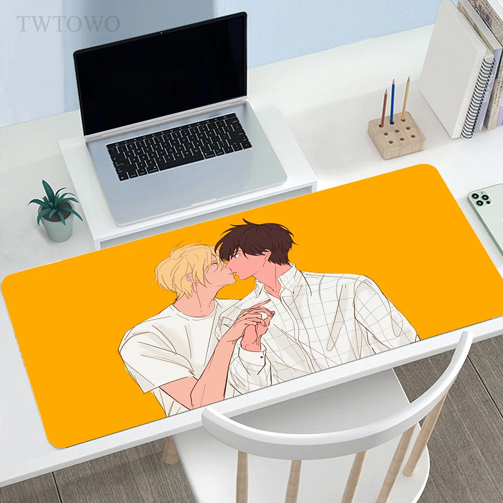 

Banana Fish Mousepad New Gaming Large MousePads keyboard pad Natural Rubber Anti-slip Gamer Carpet Laptop Mice Pad Mouse Mat